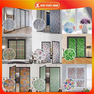 1 Mét Giấy Dán Kính Trang Trí Hoa Văn 3D Khổ Rộng 0.9m - Dán Kính Cửa Sổ, Che Tầm Nhìn, Chống Nắng, Chắn Sáng
