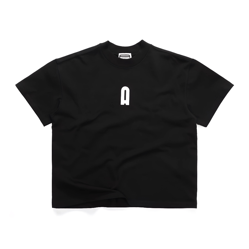 AISH - ÁO THUN OVERSIZE -  AVA ICONIC TSHIRT - JET  BLACK