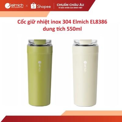 Cốc giữ nhiệt inox 304 Elmich EL8386 dung tích 550ml