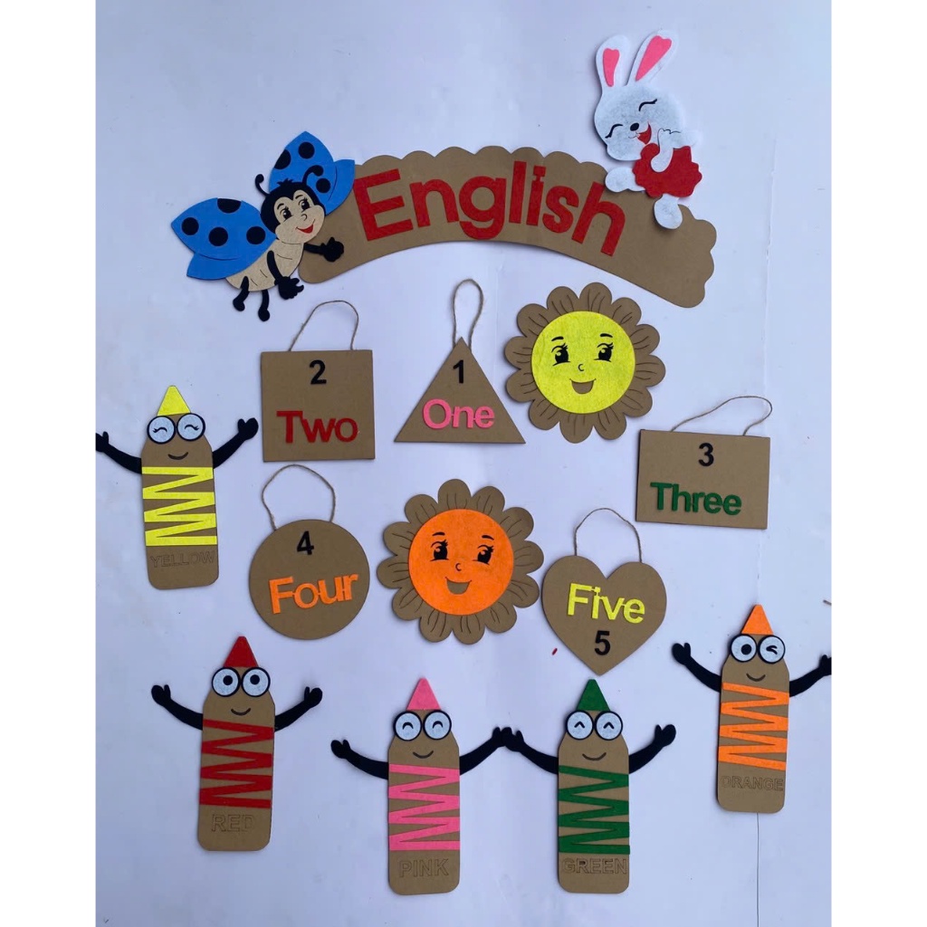 đồ chơi mầm non bộ sp enghlish cho bé mầm non ANH BÌNH