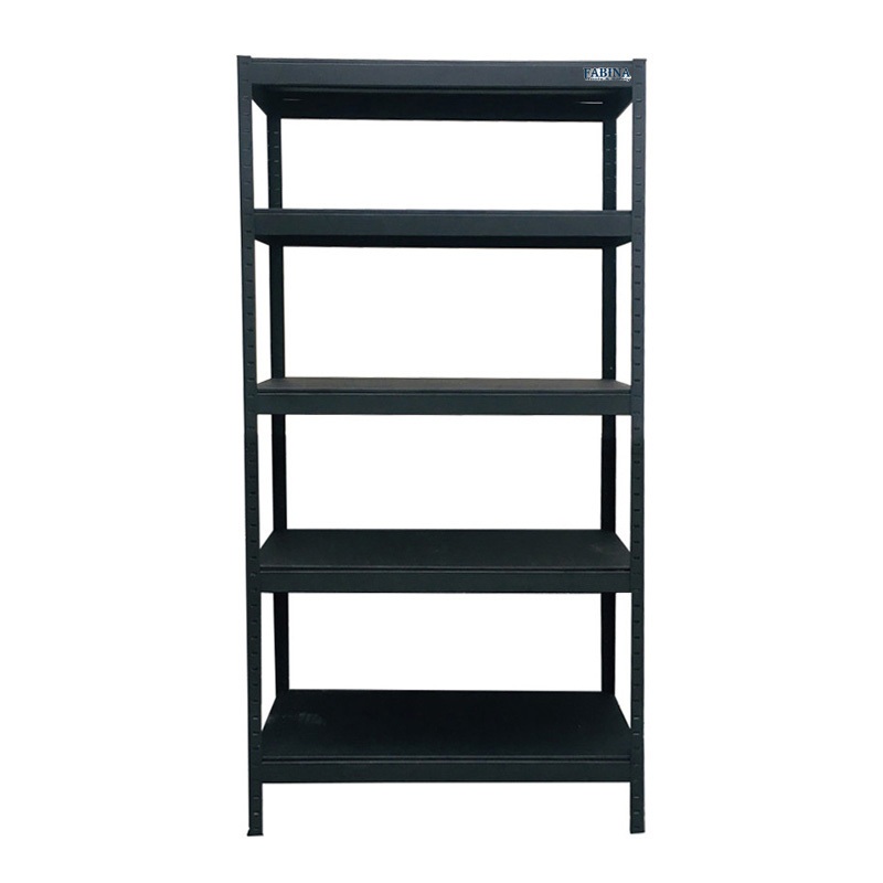 Kệ tấm thép 5 tầng 81cmx38cmx183cm màu đen FABINA