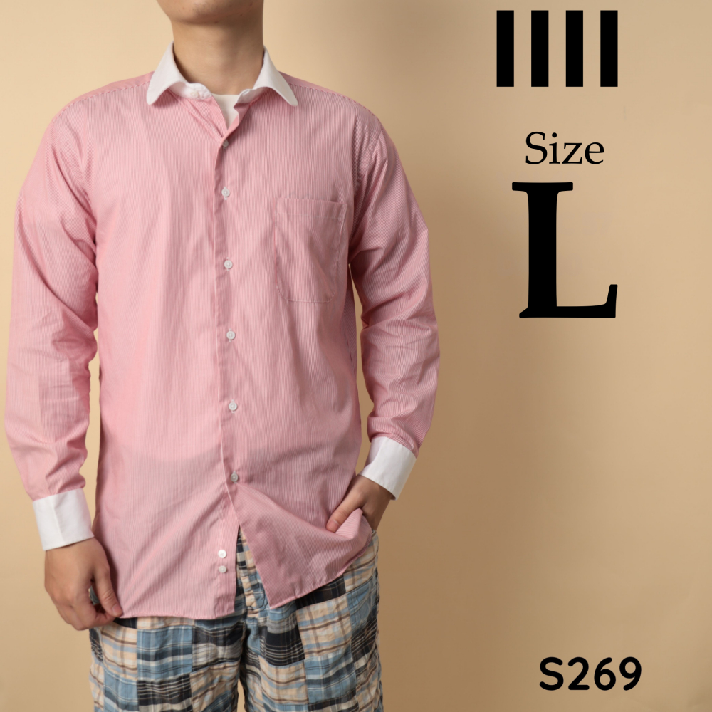 [Size L][SS269] Áo sơ mi cổ CLUB IIII Tailor - secondhand (2hand) - COBvintage VINTAGEL
