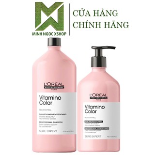  Dầu gội xả phục hồi giữ màu tóc nhuộm L'Oréal - Loreal Vitamino Color 1500ML + 750ML 