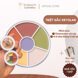 [Hoa toc ]Bảng triệt sắc Kryolan dạng ô nhỏ 6 ô màu tự nhiên che mọi khuyết điểm hũ chiếtst sẽ