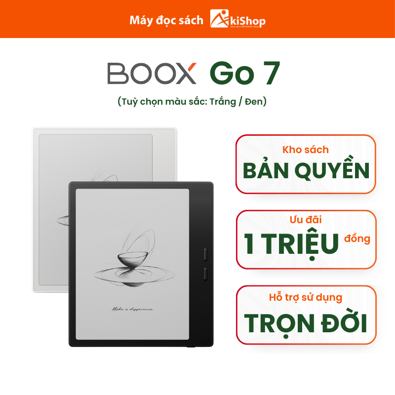 Máy Đọc Sách Boox Go 7 Màn Hình 7 Inch 64GB Chính Hãng Akishop