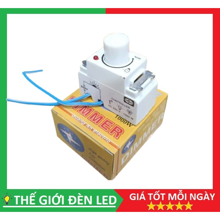 Dimmer đèn FULL (âm) 1000W điện áp 220VAC