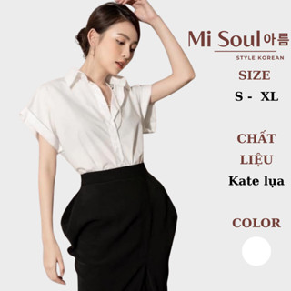  Áo sơ mi nữ công sở siêu đẹp thời trang áo sơ mi trắng cộc tay nữ mát tay hến 139 