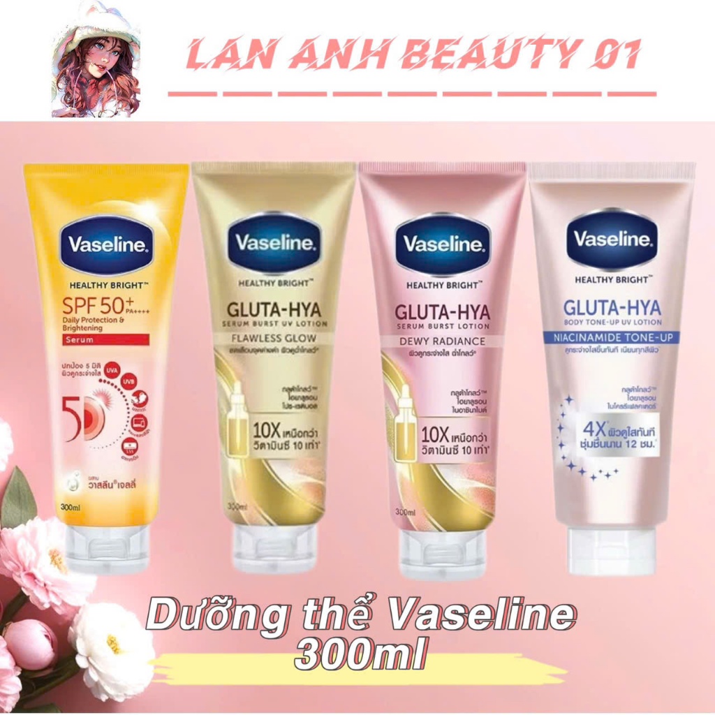Serum Dưỡng Thể và Chống Nắng Vaseline 300ml