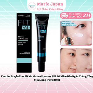 Kem Lót Maybelline Fit Me Matte+Poreless SPF 20 Kiềm Dầu Ngăn Xuống Tông Mịn Màng Tuýp 30ml