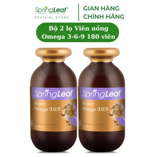  Bộ 2 lọ viên uống bổ sung omega 369 hỗ trợ cải thiện cholesterol Super Omega 369 SpringLeaf 180 viên 
