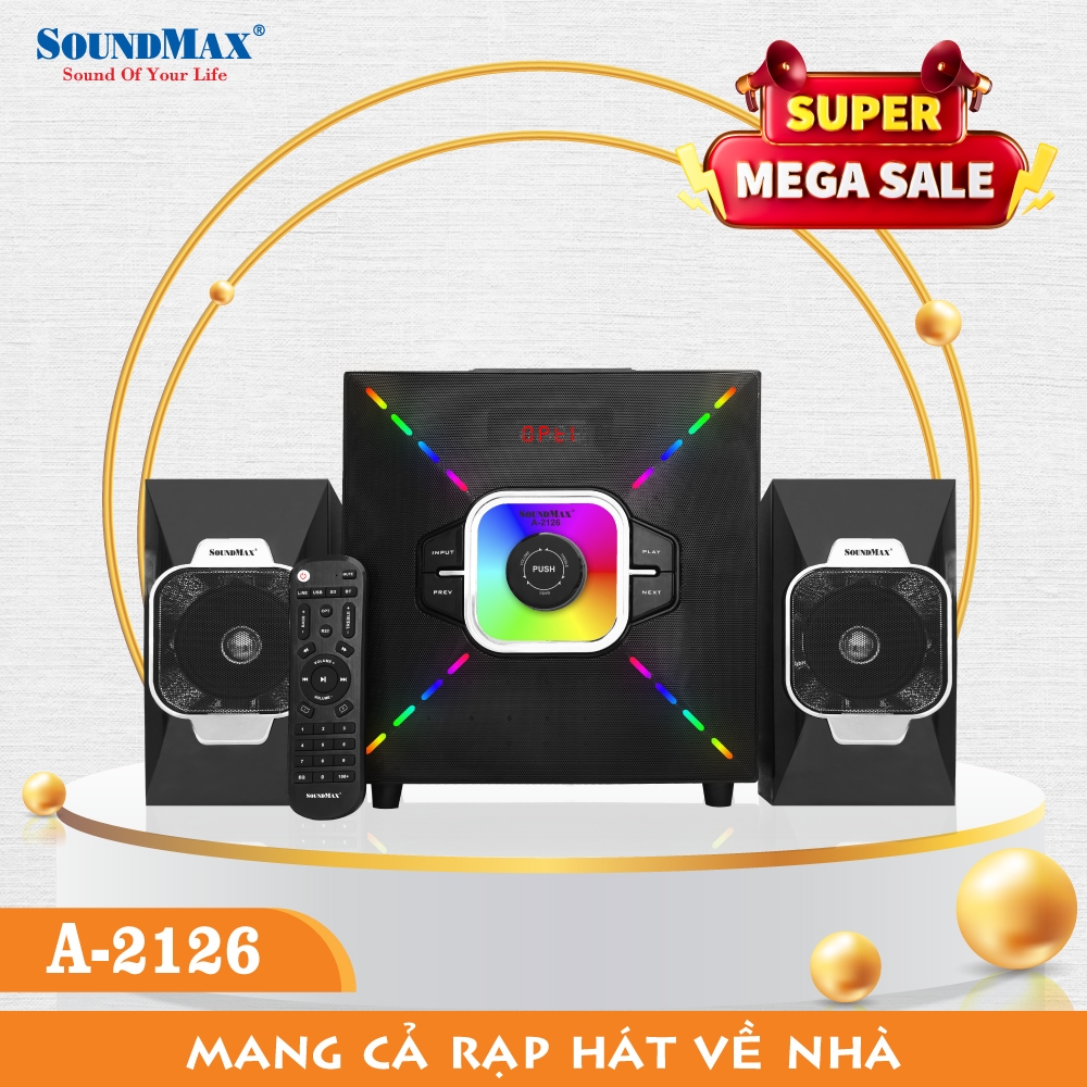 Loa Vi Tính Soundmax A-2126/2.1 - Hàng Chính Hãng