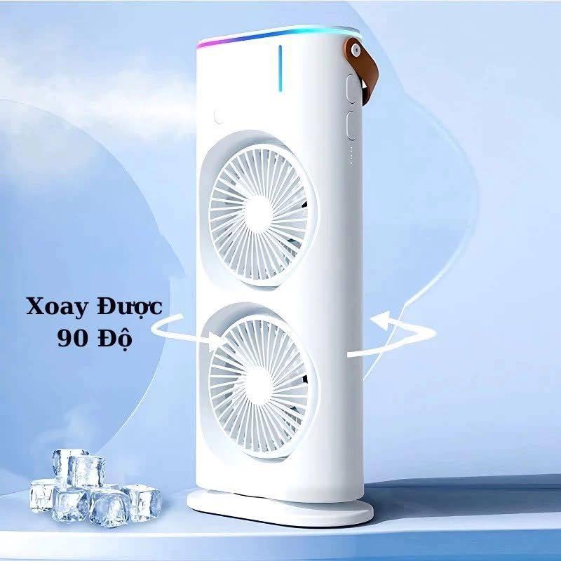 QUẠT PHUN SƯƠNG 2 TẦNG KÈM ĐIỀU KHIỂN