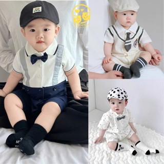 Body Công Tử Cộc Tay chất Thun lạnh Mềm Mịn, Bodysuit cho Bé Trai  Dễ Thương, Mẫu quần áo sơ sinh từ 0-12M