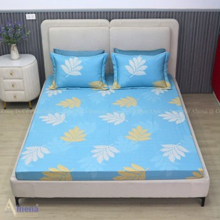 SET 3 Món Ga +2 Vỏ Gối Cotton thiên nhiên Alnena Mỏng Nhẹ Thoáng Mát