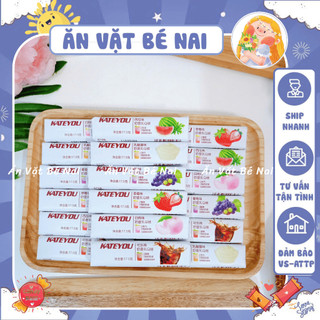   COMBO 5 CHIẾC  Kẹo Sữa Chua Hoa Quả Các Vị Nội Địa  Thanh Kẹo Dẻo Sữa Chua Hoa Quả KATEYOU 17.5g 