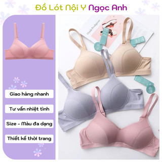Áo ngực mút mỏng big size không gọng cài sau thiết kế dây lưng bản rộng mặc thoải mái không bức bí