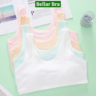 Combo 3 Áo lá học sinh cấp 1-2 (20-50Kg), Áo lót cho bé gái mới lớn cotton 2 lớp Bellar Bra B--508