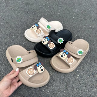   New  Dép Sandal Đế Bằng Cao 3 Cm  Dép Quai Hậu Nữ Đế Cao Chất Liệu EVA Siêu Nhẹ 