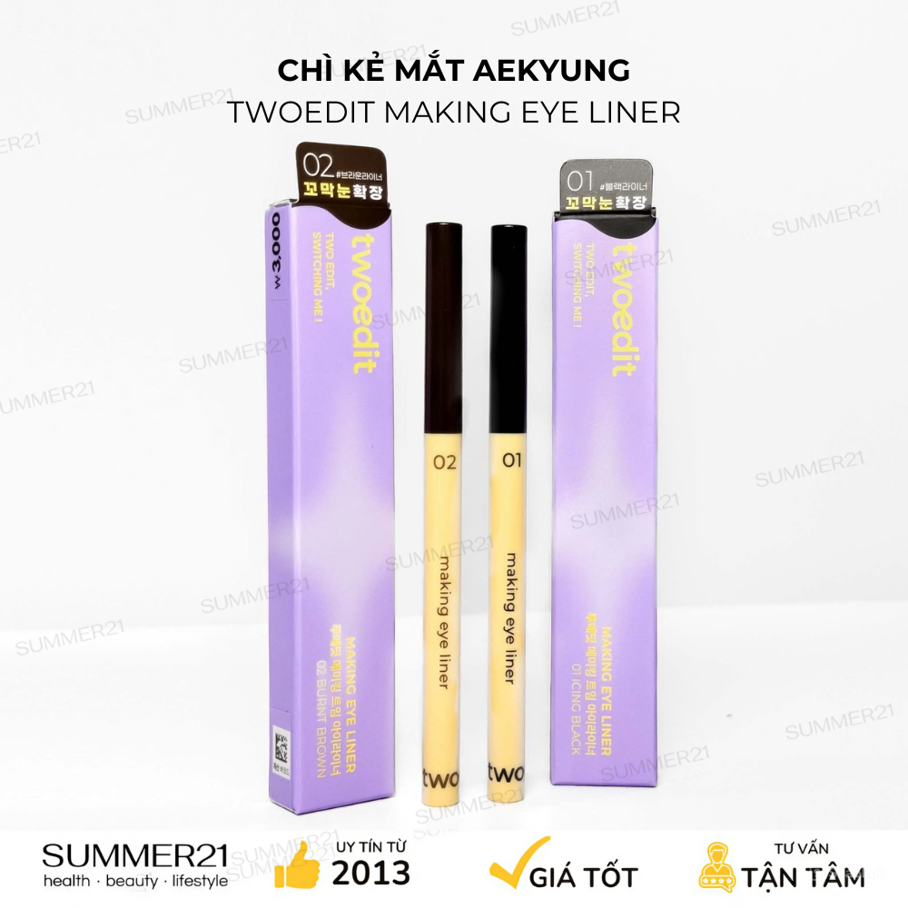 Chì kẻ mắt AEKYUNG TWOEDIT MAKING EYE LINER