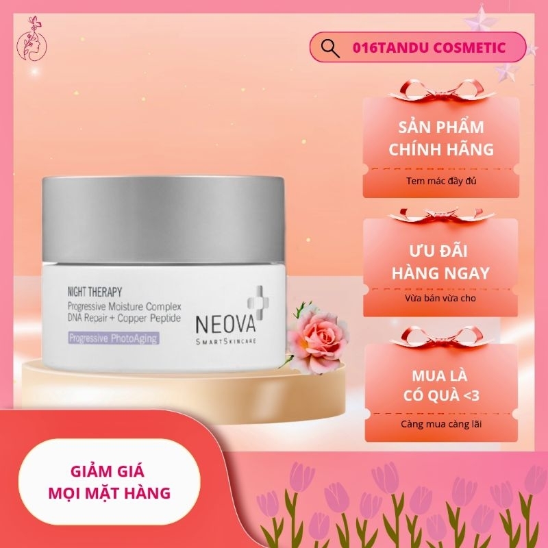 Kem dưỡng ẩm, phục hồi da ban đêm Neova Night Therapy 50ml