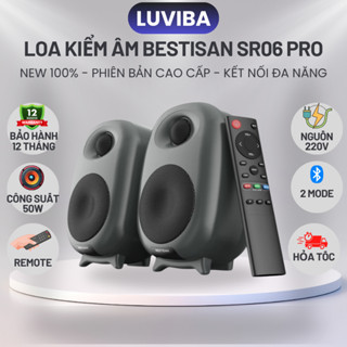 Loa vi tính máy tính để bàn BESTISAN SR06 PRO, loa kiểm âm bluetooth pc gaming công suất 50W LUVIBA
