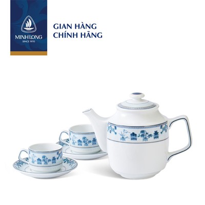 Bộ Trà Sứ Cao Cấp Minh Long - Jasmine - Tứ quý
