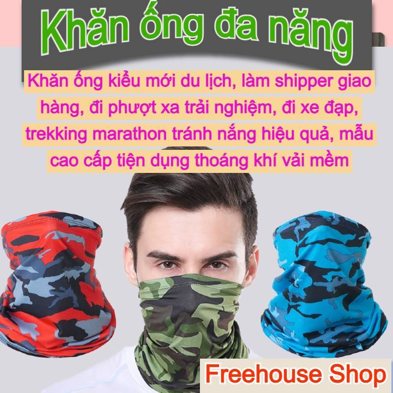 Khăn turban cao cấp dày tub khăn trùm đầu đa năng chống nắng cho phượt thủ siêu dễ thương và thời trang