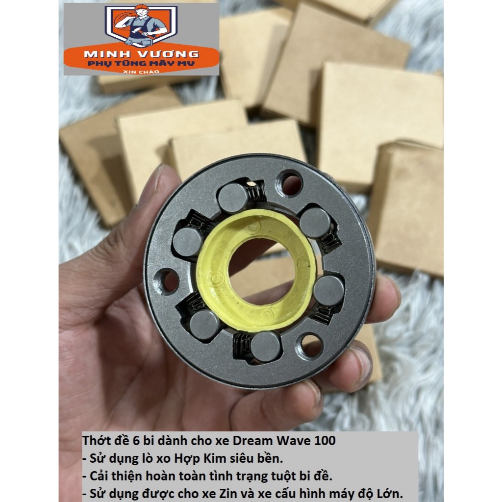 Thớt đề 6 bi dành cho xe Wave Dream 100