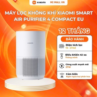 Máy Lọc Không Khí Xiaomi Smart Air Purifier 4 Compact EU | Lọc Bụi, Phấn Hoa, ... | Diện tích lọc 16-27m2 | BH 12 Tháng