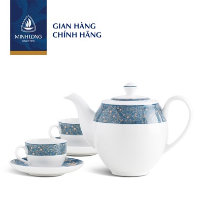 Bộ Trà Sứ Cao Cấp Minh Long 0.8 L - Came - Diệp Lục
