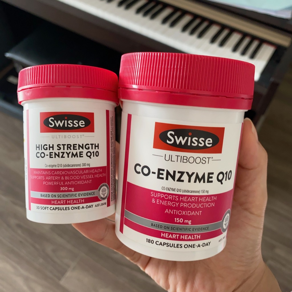 Viên uống bổ tim hàm lượng cao Swisse high strength co enzyme q10 30 viên, 180 viên, coq10 swisse 15