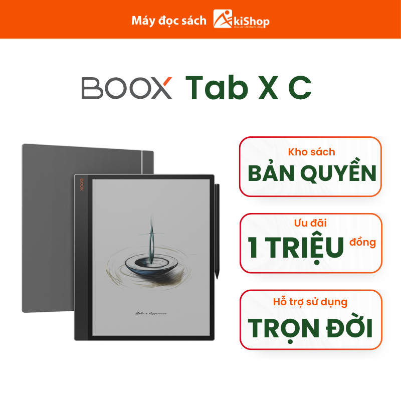 Máy đọc sách Boox Tab X C chính hãng Akishop
