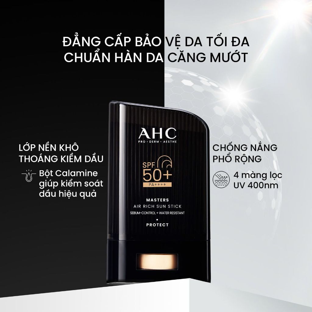 [LIVE] Sáp Chống Nắng AHC phổ rộng kiềm dầu suốt 24H Masters Air Rich Sun Stick 22g | BigBuy360 - bigbuy360.vn