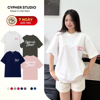 Áo Phông Nam Nữ Form Rộng CYPHER 100% Cotton , 2 Chiều thoáng mát basic  AP08