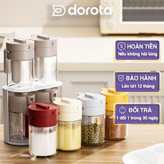Lọ đựng gia vị thuỷ tinh DOROTA kèm thìa với nắp đóng khoá kín có quai cầm dung tích 300ml LGV