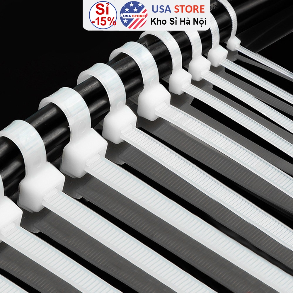 Bộ 100 Dây Rút Nhựa - Dây Thít Nhựa Lạt Khóa Siêu Chắc - Sửa Chữa Gia Đình Đa Năng