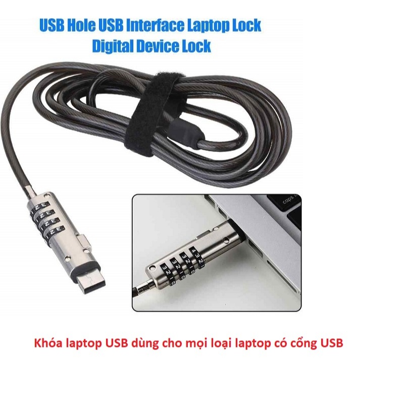 Khóa Laptop Kingmaster CP1300 Cổng USB