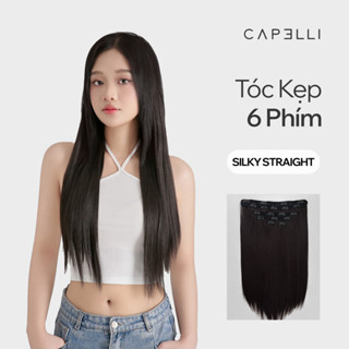 Bộ Tóc Kẹp 6 Phím CAPELLI Thẳng Silky Straight 45-55cm