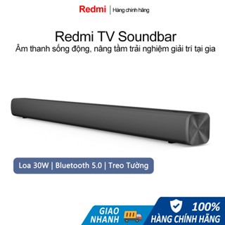 Loa Soundbar Bluetooth Redmi 30W,Bluetooth/AUX/SPDIF,  âm thanh mạnh mẽ cho TV, thiết kế treo tường