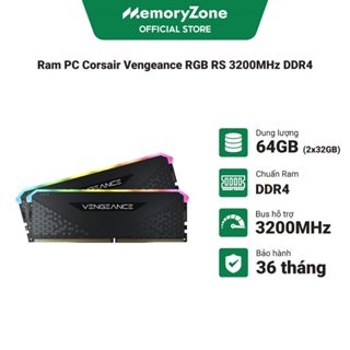 Ram PC Corsair Vengeance RGB RS 32GB - 64GB 3200MHz DDR4