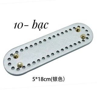 Đế da PU có đục lỗ sẵn kích thước 18*5cm