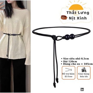 Thắt lưng Đai váy da dây nam nữ gài Đai váy dây DV34 bản NHỎ 0.5cm sang chảnh dây nịt blazer
