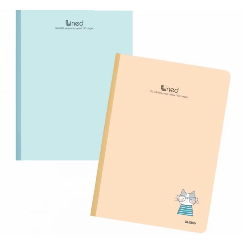 Vở kẻ ngang A4 500-300-120 trang Klong may dán gáy tập sổ bìa cute giấy (847, 849)