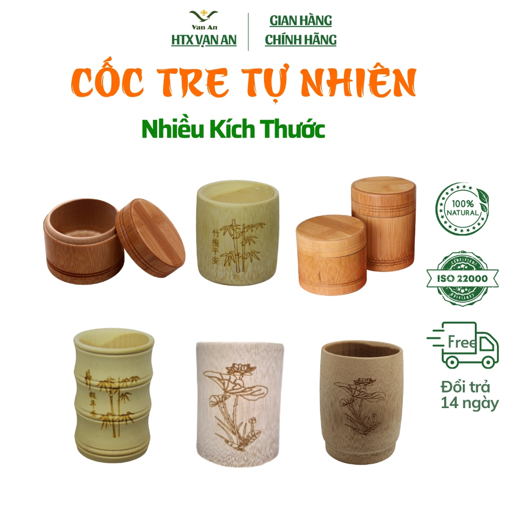 Cốc Tre, Cốc Đựng Trà, Cốc Uống Nước thủ công mỹ nghệ du lịch sáng tạo, quầy hàng trên đường phố