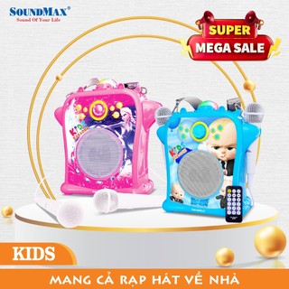Loa Soundmax Bluetooth KIDS xanh - Hàng chính hãng