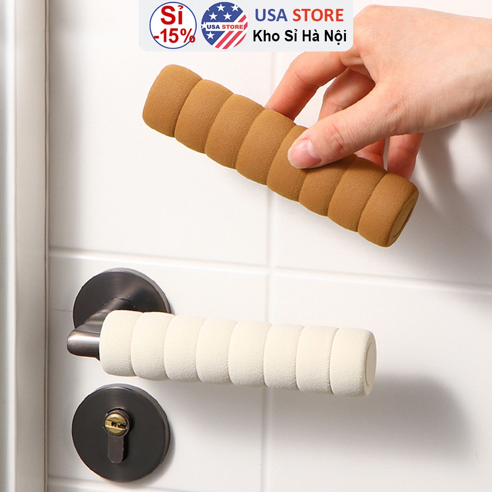 SET 2 Bọc Tay Nắm Cửa PE Chống Va Đập Bảo Vệ Tường Và Tay Nắm Cửa CDS1112