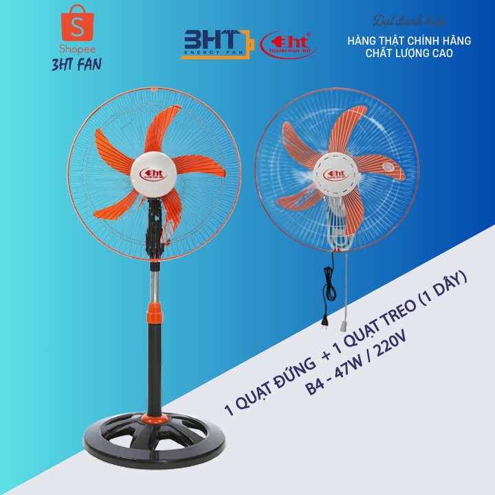 COMBO 2 QUẠT - (1 QUẠT ĐỨNG + 1 QUẠT TREO)