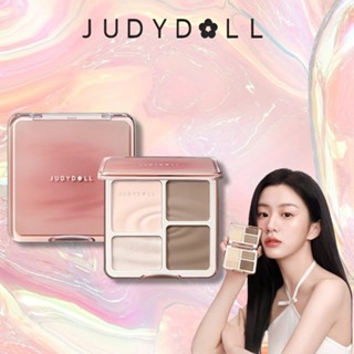 Bảng Phấn Bắt Sáng & Tạo Khối JUDYDOLL, Bảng Phấn Highlight & Contour Bột Phấn Siêu Mịn Chống Nước Holly Beauty