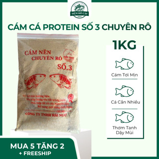  Cám cá 1KG PROTEIN SỐ 3 CHUYÊN RÔ mồi câu tổng hợp cám nền cf mồi câu cá rô phi 