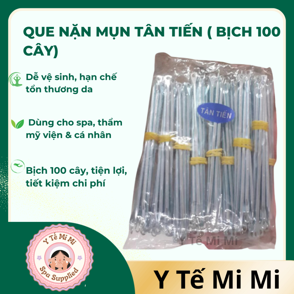 Que nặn mụn Tân Tiến ( Bịch 100 cây)